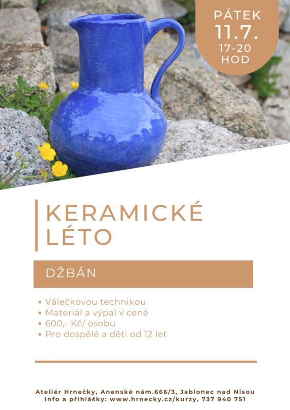 Keramické léto - Džbán - 11.7.